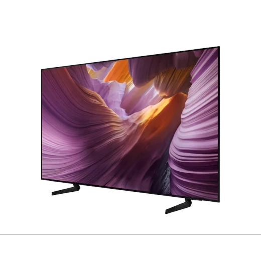 تلفزيون سامسونج 83 بوصة OLED S85F بتقنية 4K الذكية: استمتع بتجربة بصرية مذهلة مع تقنية Vision AI و Quantum HDR وصوت Dolby Atmos. تصميم أسود أنيق لتجربة سينما منزلية فاخرة. - سامسونج - Image 2