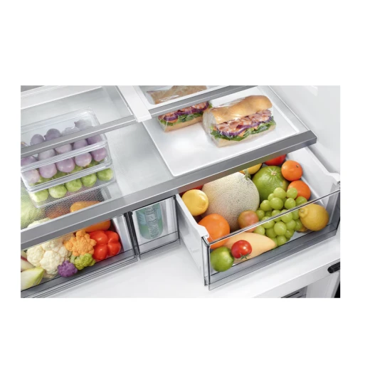 Samsung Bespoke French Door Refrigerator, 602L, Black Glass, Triple Cooling - Samsung - Image 7