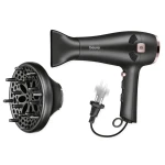 Beurer HC 55 Hair Dryer 2000W Professional Ionic Black, 2 Attachments - Beurer