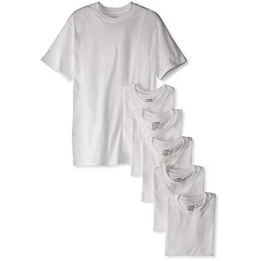 Hanes Men's X-Temp Tagless Crew T-Shirts, 4-Pack, White, Moisture-Wicking Undershirts XL - Image 2