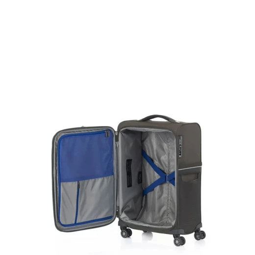 Samsonite 73H Carry On Spinner Suitcase Platinum Grey 55cm: Lightweight, Durable Travel Luggage with 4 Wheels and TSA Approved Lock Perfect for 1-2 Day Trips - Samsonite - Image 2