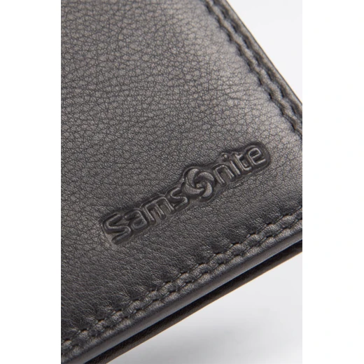 Samsonite ATTACK SLG Billfold 7CC Wallet Black RFID Protection for Men 7 Credit Card Slots Stylish Design Secure Storage Durable Leather Construction Perfect for Everyday Use - Samsonite - Image 2