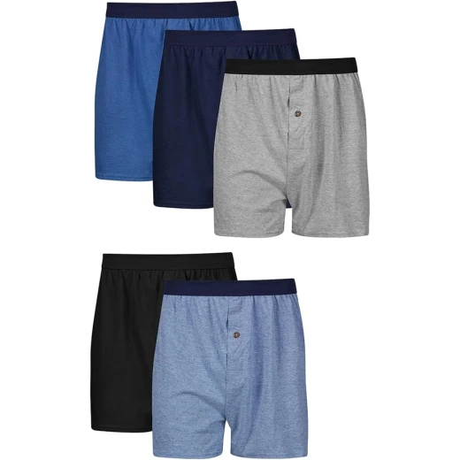 Hanes ComfortSoft Men's Boxers Moisture Wicking Cotton Jersey 6 Pack Black Size Medium Hanes ComfortSoft Men's Boxers Moisture Wicking Cotton Jersey 6 Pack Black Size Medium