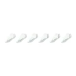 Hanes Ultimate Girls' Low Cut Socks 6-Pair Pack White Shoe Size 4-10 Large