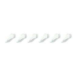 جوارب هانز ألتيميت للبنات منخفضة القطع، عبوة 6 أزواج، بيضاء، مقاس حذاء 4-10، كبير