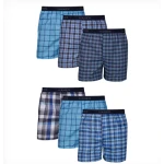 Hanes ComfortSoft Men's Boxers 6-Pack Moisture-Wicking Cotton Jersey Underwear XL Beige