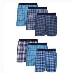 Hanes ComfortSoft Men's Boxers 6-Pack Moisture-Wicking Cotton Jersey Underwear XL Beige