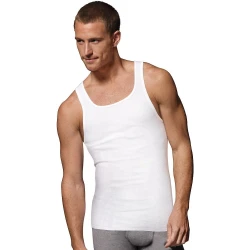 Hanes Men's ComfortSoft Tank Undershirts, 3-Pack, White, Tagless Ribbed A-Shirts 3X-Large