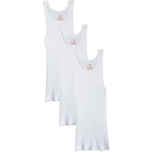 Hanes Men's Classics Tagless Tank Undershirts, ComfortSoft, White, 4X-Large, 3-Pack Hanes Men's Classics Tagless Tank Undershirts, ComfortSoft, White, 4X-Large, 3-Pack