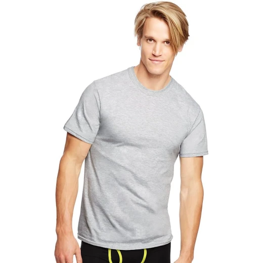 Hanes Men's Classics Traditional Fit ComfortSoft Tagless Crewneck Undershirts 3-Pack Black/Grey XL Hanes Men's Classics Traditional Fit ComfortSoft Tagless Crewneck Undershirts 3-Pack Black/Grey XL