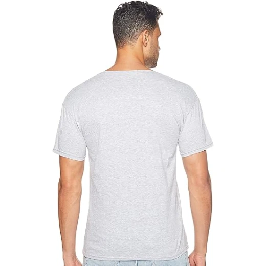 Hanes Men's Classics Traditional Fit ComfortSoft Tagless Crewneck Undershirts 3-Pack Black/Grey X-Large - Image 2