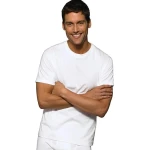 Hanes Men's FreshIQ ComfortSoft Crewneck Undershirts 3 Pack, White, Medium - Hanes