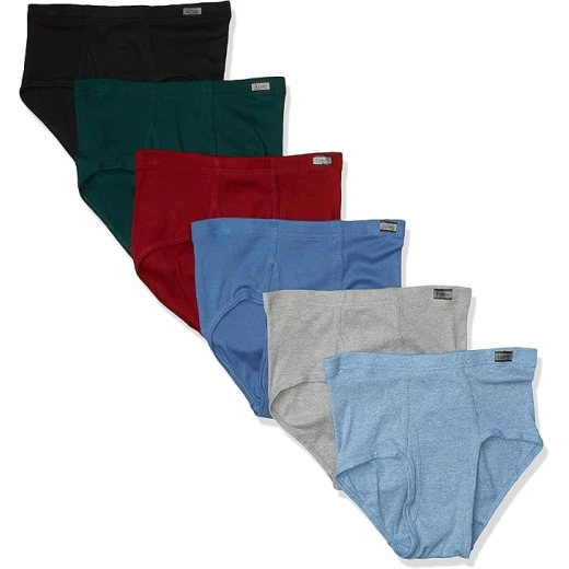 Hanes Men's Tagless Briefs 6 Pack, Moisture Wicking, Black, XL Hanes Men's Tagless Briefs 6 Pack, Moisture Wicking, Black, XL