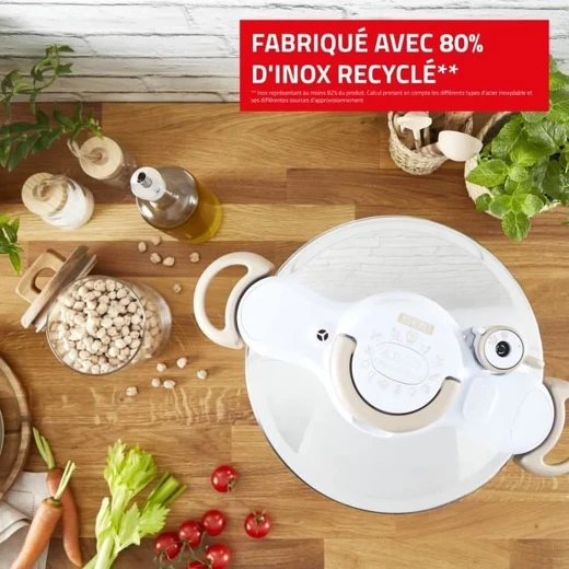 SEB Clipso Minut Eco Respect 9L Stainless Steel Pressure Cooker, Eco-Friendly, Made in France - SEB - Image 2
