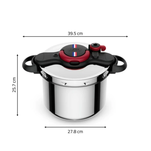 SEB Clipso Minute 9 Liter Stainless Steel Pressure Cooker, Induction Compatible, French Made - SEB - Image 2