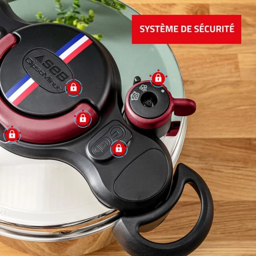 SEB Clipso Minute 9 Liter Stainless Steel Pressure Cooker, Induction Compatible, French Made - SEB - Image 3