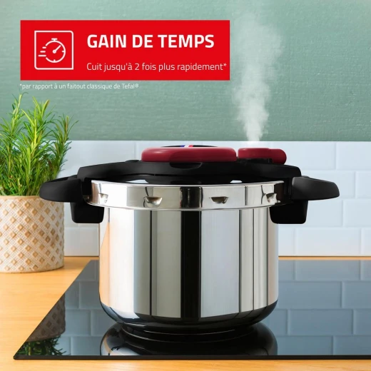 SEB Clipso Minute 9 Liter Stainless Steel Pressure Cooker, Induction Compatible, French Made - SEB - Image 7