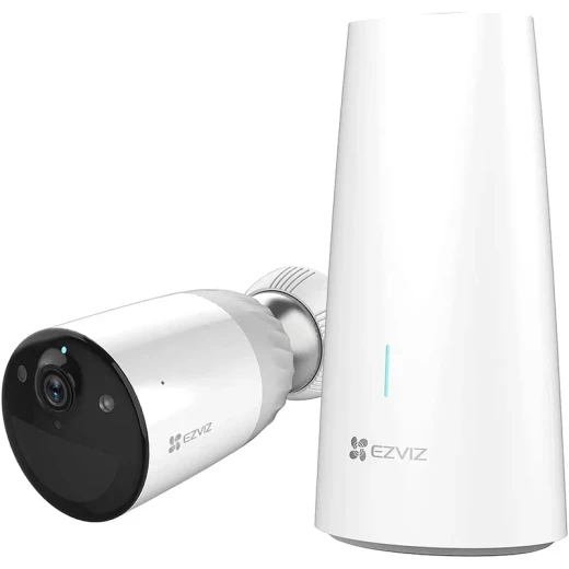 كاميرا EZVIZ BC1-B1 اللاسلكية تعمل بالبطارية, أمان ذكي للمنزل برؤية ليلية ملونة وكشف حركة مقاوم للعوامل الجوية