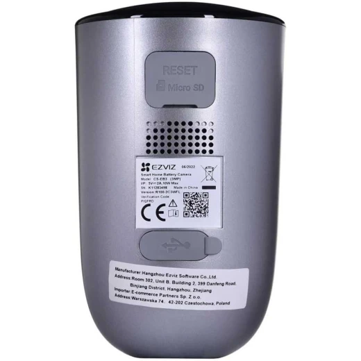 EZVIZ EB3 Security Camera with Battery, 2K Wifi Camera CCTV, Outdoor Wire-free IP Camera with Two-way Audio, Waterproof, PIR, Smart Human Motion Detection, 256GB Storage, Work with Solar Panel & Alexa - Ezviz - Image 12