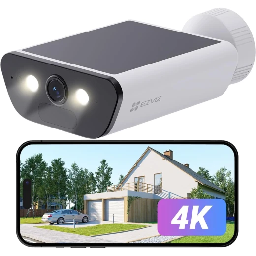 EZVIZ 4K Solar Security Camera with Built-in Solar Panel, AOV Mode 24/7 Recording, Outdoor Wifi Camera, CCTV Cameras, Colour Night Vision, Human Detection, Vehicle Detection, Two Way Audio, CB5 EZVIZ 4K Solar Security Camera with Built-in Solar Panel, AOV Mode 24/7 Recording, Outdoor Wifi Camera, CCTV Cameras, Colour Night Vision, Human Detection, Vehicle Detection, Two Way Audio, CB5