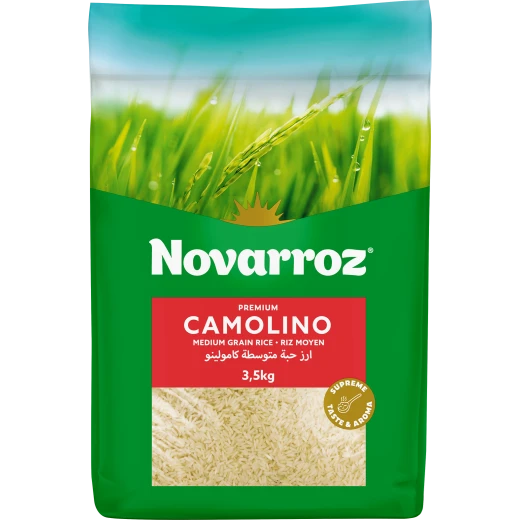 أرز نوڤاروز أرز Camolino متوسط الحبة 3.50 كغم– Premium – Riz Moyen – جودة وطعم مميز أرز نوڤاروز أرز Camolino متوسط الحبة 3.50 كغم– Premium – Riz Moyen – جودة وطعم مميز