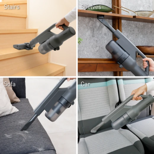 Panasonic MC-SBM20 Cordless Stick Vacuum Cleaner, 0.6L Dust Capacity, Gray, Home Cleaning 70 W - Panasonic - Image 2