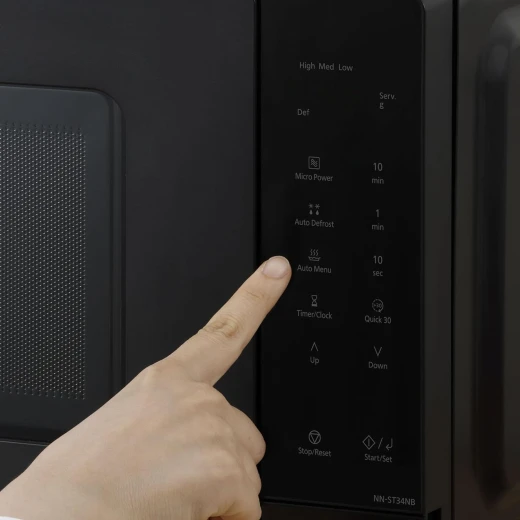 Panasonic 900W Black Microwave Oven 25 Litre NN-ST34NBQPQ, Quick Cook, Auto Defrost - Panasonic - Image 3
