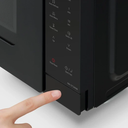 Panasonic 900W Black Microwave Oven 25 Litre NN-ST34NBQPQ, Quick Cook, Auto Defrost - Panasonic - Image 2