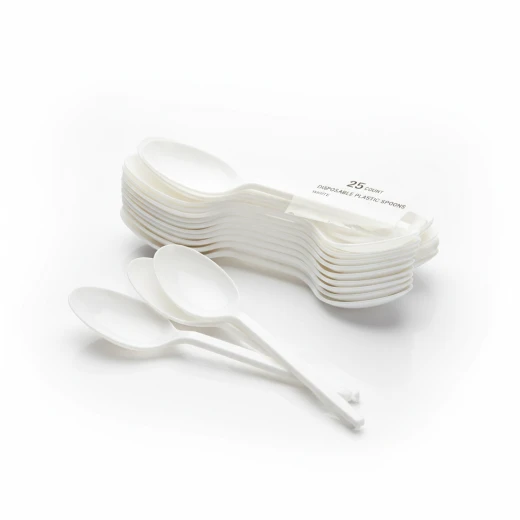 Plastic Spoons 25 Count Disposable Plastic Spoons for Parties Plastic Spoons 25 Count Disposable Plastic Spoons for Parties