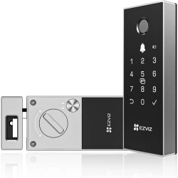 EZVIZ CS-DL03 Smart Rim Lock - Bluetooth & Wi-Fi Enabled, Multi-Method Keyless Entry, Remote Control, Anti-Tamper Alerts, Easy Installation (DL03)