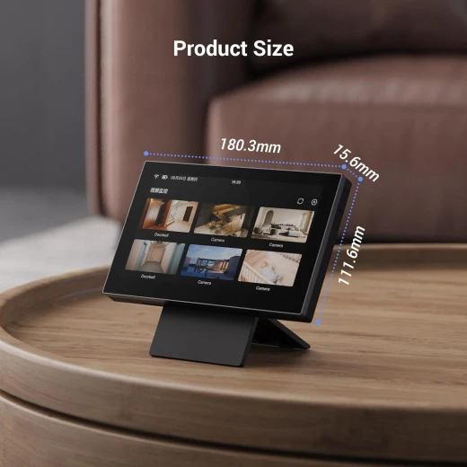 EZVIZ Wireless Monitor Touch Screen with Ringtone, Central Control Screen, Works with Up to 30 Cameras/Doorbells, Wire free 7-Inch Colour Touchable Display, Live View Playback, 2-Way Talk (SD7) - Ezviz - Image 8