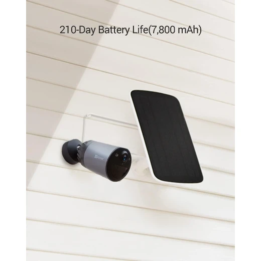 EZVIZ CS‑BC1C/SP Battery Security Camera, Outdoor Camera CCTV with 210-Day Battery Life, 1080p Color Night Vision, Built-in 512 GB eMMC, Two-way Audio, Waterproof, PIR, No Base Station, Work with Solar Panel - Ezviz - Image 5