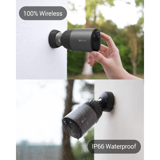 EZVIZ CS‑BC1C/SP Battery Security Camera, Outdoor Camera CCTV with 210-Day Battery Life, 1080p Color Night Vision, Built-in 512 GB eMMC, Two-way Audio, Waterproof, PIR, No Base Station, Work with Solar Panel - Ezviz - Image 16
