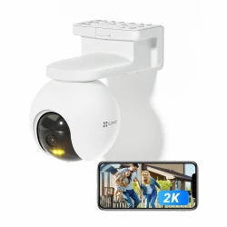 EZVIZ H8 Pro 3K Pan & Tilt Wi-Fi Outdoor Camera – AI Human & Vehicle Detection, Color Night Vision, Auto Tracking & 3K Ultra Clarity