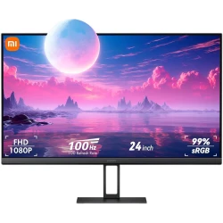 شاشة شاومي A24i بحجم 23.8 بوصة بدقة FHD بتقنية IPS ومعدل تحديث 100 هرتز لون أسود