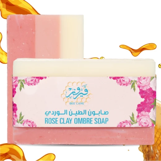 صابون فيروز بي كير بالطين الوردي للبشرة الحساسة، عسل، زيت زيتون، 135 جم صابون فيروز بي كير بالطين الوردي للبشرة الحساسة، عسل، زيت زيتون، 135 جم