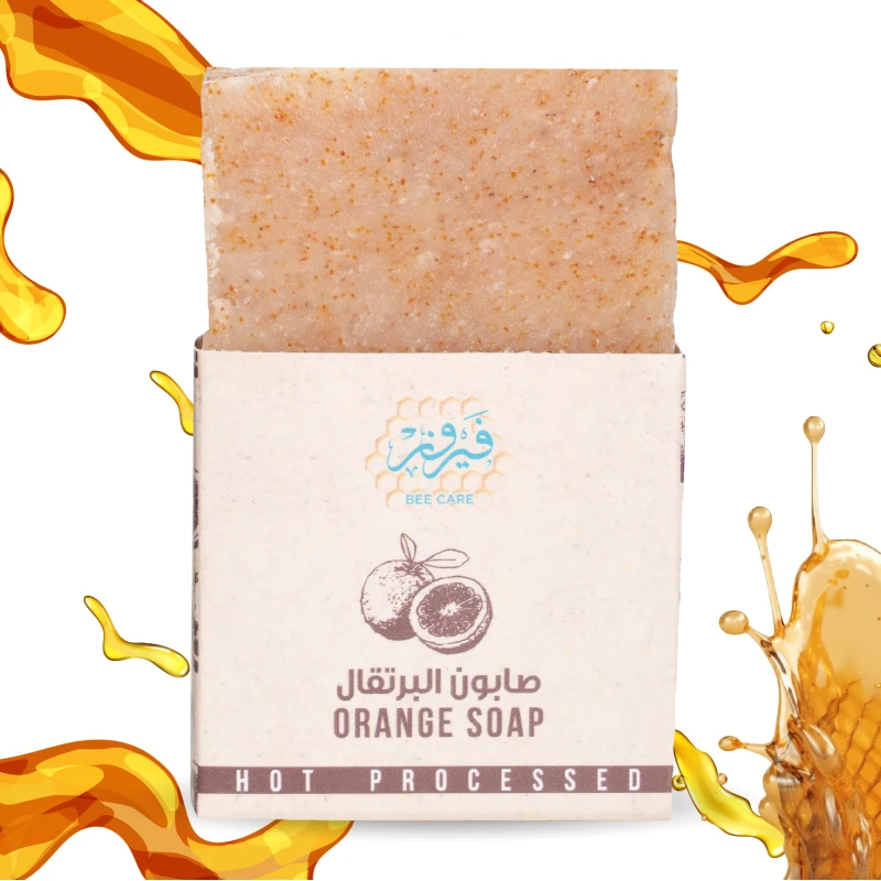 Fairouz Bee Care Orange Soap 115g Gentle Cleansing for Sensitive Skin - Fairouz Bee Care