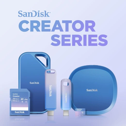 بطاقة ذاكرة SD Creator بسعة 256 جيجابايت، سرعات قراءة تصل إلى 280 ميجابايت/ثانية، مخصصة لكاميرات DSLR والكاميرات غير المزودة بمرآة، تدعم تصوير فيديو بدقة 4K UHD و6K، ​​فئة السرعة V60، تتضمن اشتراكًا مجانيًا لمدة شهر في Adobe Creative Cloud - SDSDXEP-256G-GNCIS من سان ديسك - سانديسك - Image 2