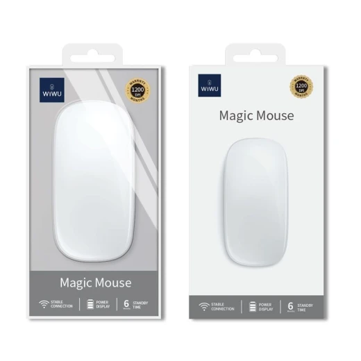 WiWU WM103 Magic Mouse Bluetooth USB-C Rechargeable Silver/Grey for Laptop/PC WiWU WM103 Magic Mouse Bluetooth USB-C Rechargeable Silver/Grey for Laptop/PC
