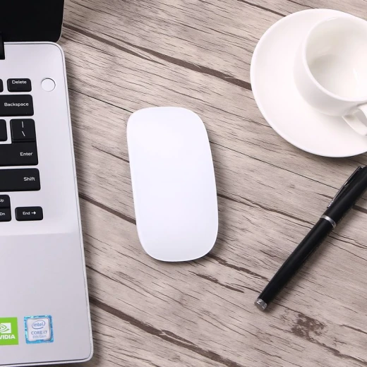WiWU WM103 Magic Mouse Bluetooth USB-C Rechargeable Silver/Grey for Laptop/PC - Wiwu - Image 6