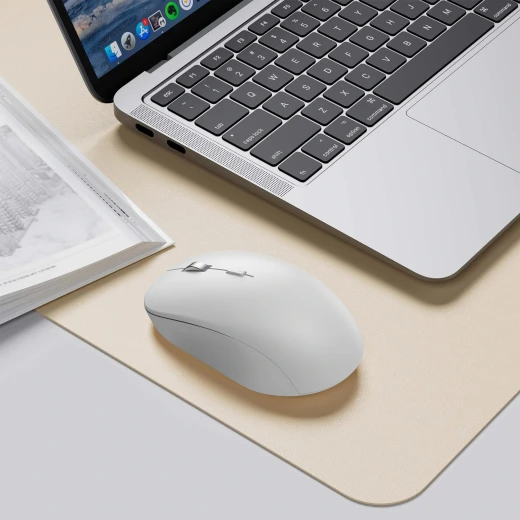 فأرة لاسلكية وي وو WM108 بتقنية 2.4 جيجاهرتز وبلوتوث 5.0 بيضاء 1600 نقطة في البوصة تصميم مريح - وي وُو - Image 3