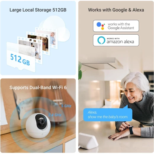 EZVIZ Smart Home Camera offers high-definition video, AI-powered human and pet detection, two-way talk, night vision - Ezviz - Image 7