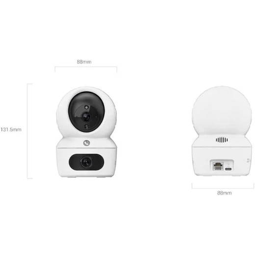 The EZVIZ H7c Dual offers dual-lens ultra-wide coverage with pan & tilt control, smart motion detection, auto-tracking, and Wi-Fi remote viewing—providing complete 24/7 home protection - Ezviz - Image 3