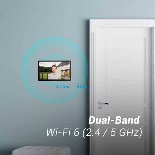 نظام الإنتركوم المرئي EZVIZ HP5 عبر الواي فاي – بدقة 1080P مع شاشة لمس ملونة 7 بوصات، جرس باب ثنائي الأسلاك، فتح الباب عن بُعد، صوت ثنائي الاتجاه، رؤية ليلية وتصميم نحيف - إزفيز - Image 11