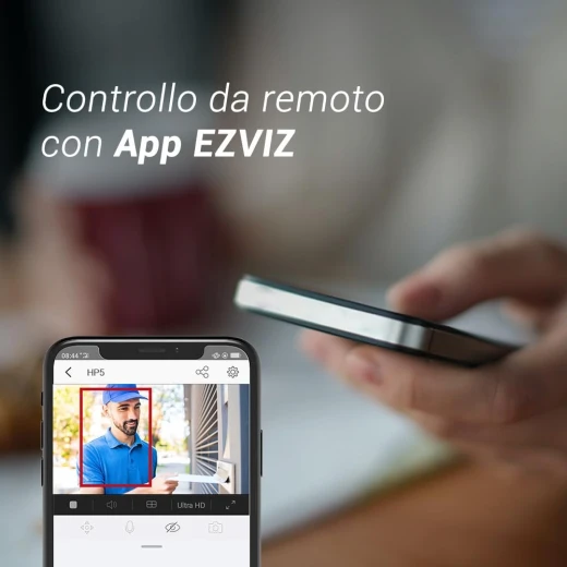 نظام الإنتركوم المرئي EZVIZ HP5 عبر الواي فاي – بدقة 1080P مع شاشة لمس ملونة 7 بوصات، جرس باب ثنائي الأسلاك، فتح الباب عن بُعد، صوت ثنائي الاتجاه، رؤية ليلية وتصميم نحيف - إزفيز - Image 7