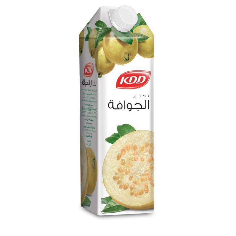 KDD Guava Nectar Juice 1L, Refreshing Tropical Drink | Made with Real Guava | Delicious & Natural Flavor for All Ages - KDD