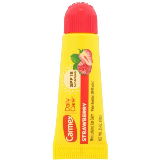 Carmex Daily Care Strawberry Lip Balm SPF 15, 10g, Moisturizing Sun Protection - carmex - Image 2
