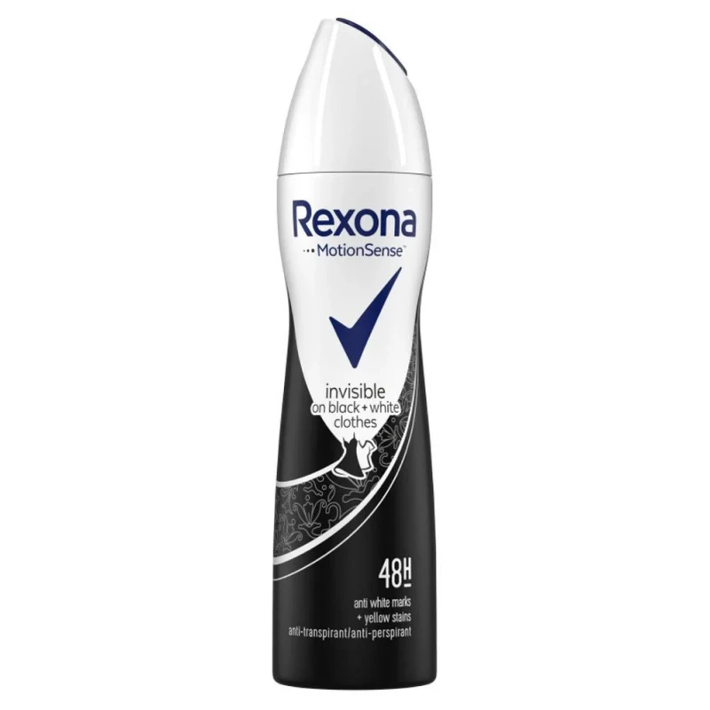 Rexona Invisible Black and White Clothes Spray Anti-Perspirant 48-Hour Protection - Rexona