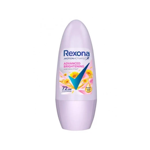 Rexona Advanced Brightening Roll On Antiperspirant 45ml, 24 Hour Protection