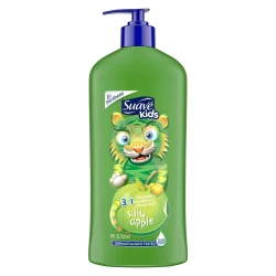 Suave Kids Silly Apple 3-in-1 Shampoo, Conditioner & Body Wash 18 fl oz